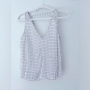 LUNYA Washable Silk Tank (Blue/Yellow Flowers)